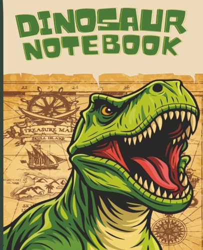 Notebook | dinosaur | Wide Ruled Notebook | Composition notebook wide ruled, 7.5 x 9.25, 120 Pages, For kids, teens, and adults