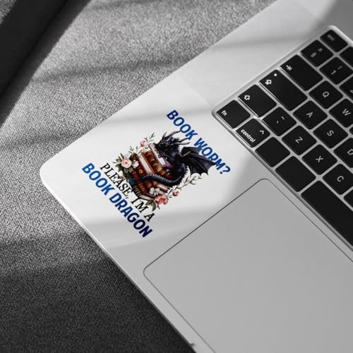 Image of (3PCs) Bookworm Please I Am A Book Dragon Sticker, Fantasy Books Stickers for Kindle Adult, Bookworm Stickers, Books Lover Gifts for Laptop Water Bottle Phone Car Helmet 3 inch (Normal, 3in)