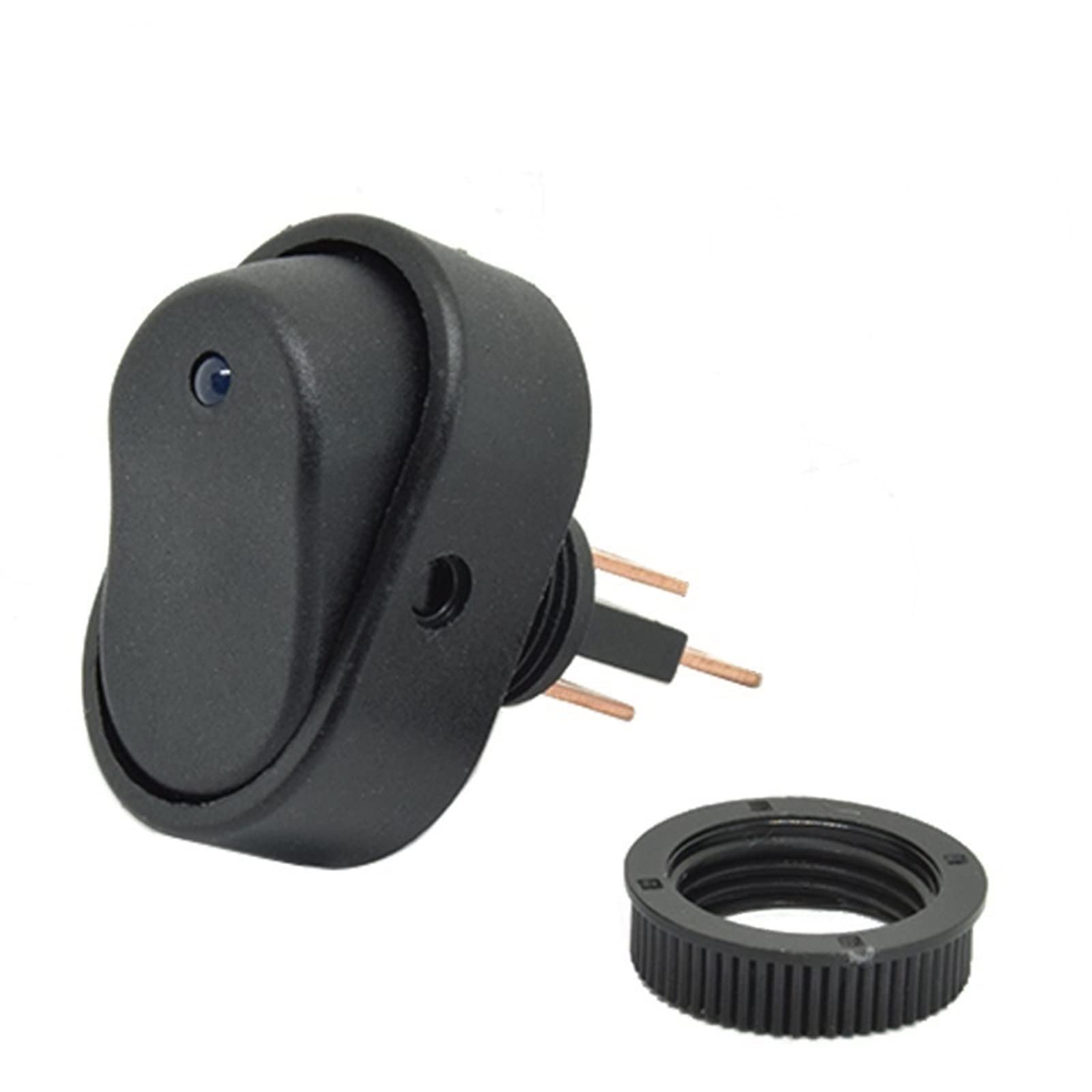 4Pcs 12VDC/35A Auto Pulsante Interruttore A Bilanciere Per