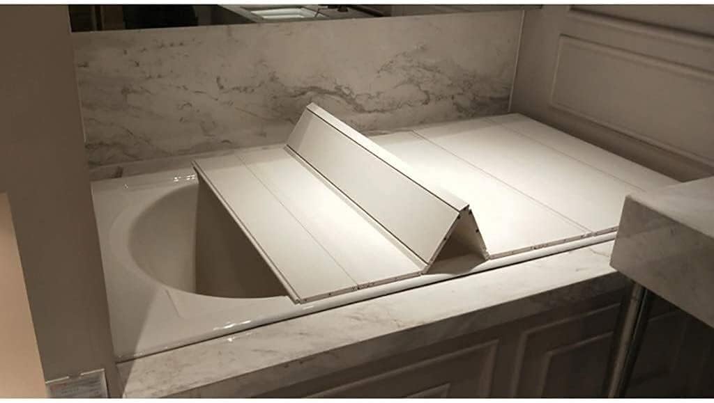 Bath Cover Bathtub Cover Anti-dust Dust Board Bathtub Insulation Cover PVC Foldable Bathtub Cover Bathtub Tray (Size : 75751.2CM) (80 * 75 * 1.2CM)