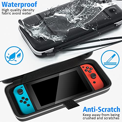 OIVO-Switch-Carrying-Case-for-Nintendo-Switch-OLED-Mode-Protable-Travel-Case-Cover-with-Game-Card-Slots-Upgraded-Console-Stand-Holder-for-Nintendo-SwitchSwitch-OLED-Accessories