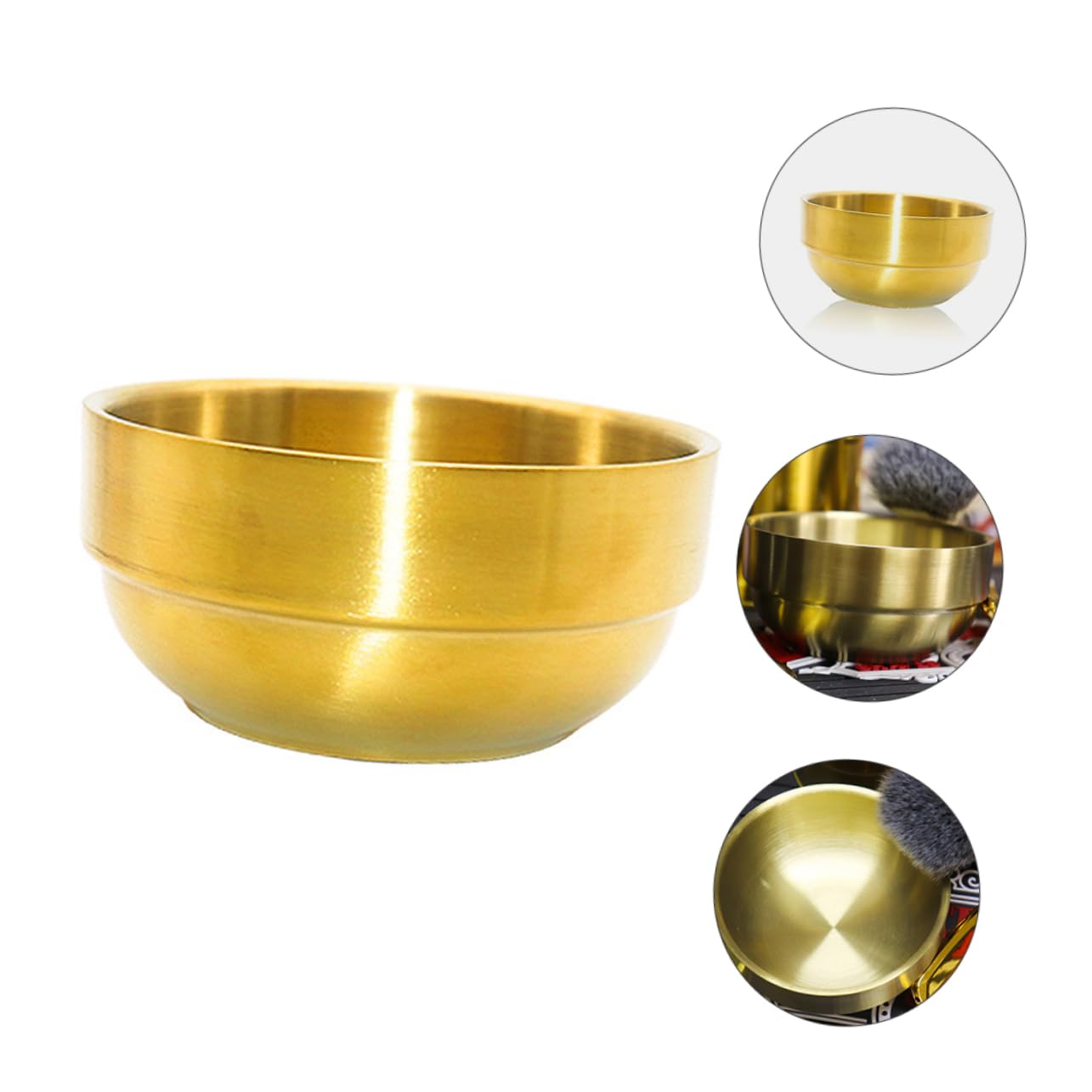 MAGICLULU 2piezas Tazón De Jabón Afeitar De Inoxidable Para Herramienta De Limpieza Facial Para Días Especiales