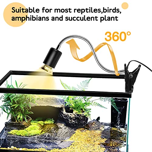 IOOTSEA Turtle Heat Lamp Tortoise Bulb: 50W UVB Reptile Heating Bulb for Lizards, Snakes, Aquarium Aquatic Reptile Amphibian - Terrarium Heat Lamps and Habitat Lighting for Pet Supplies… (Heat Lamps)