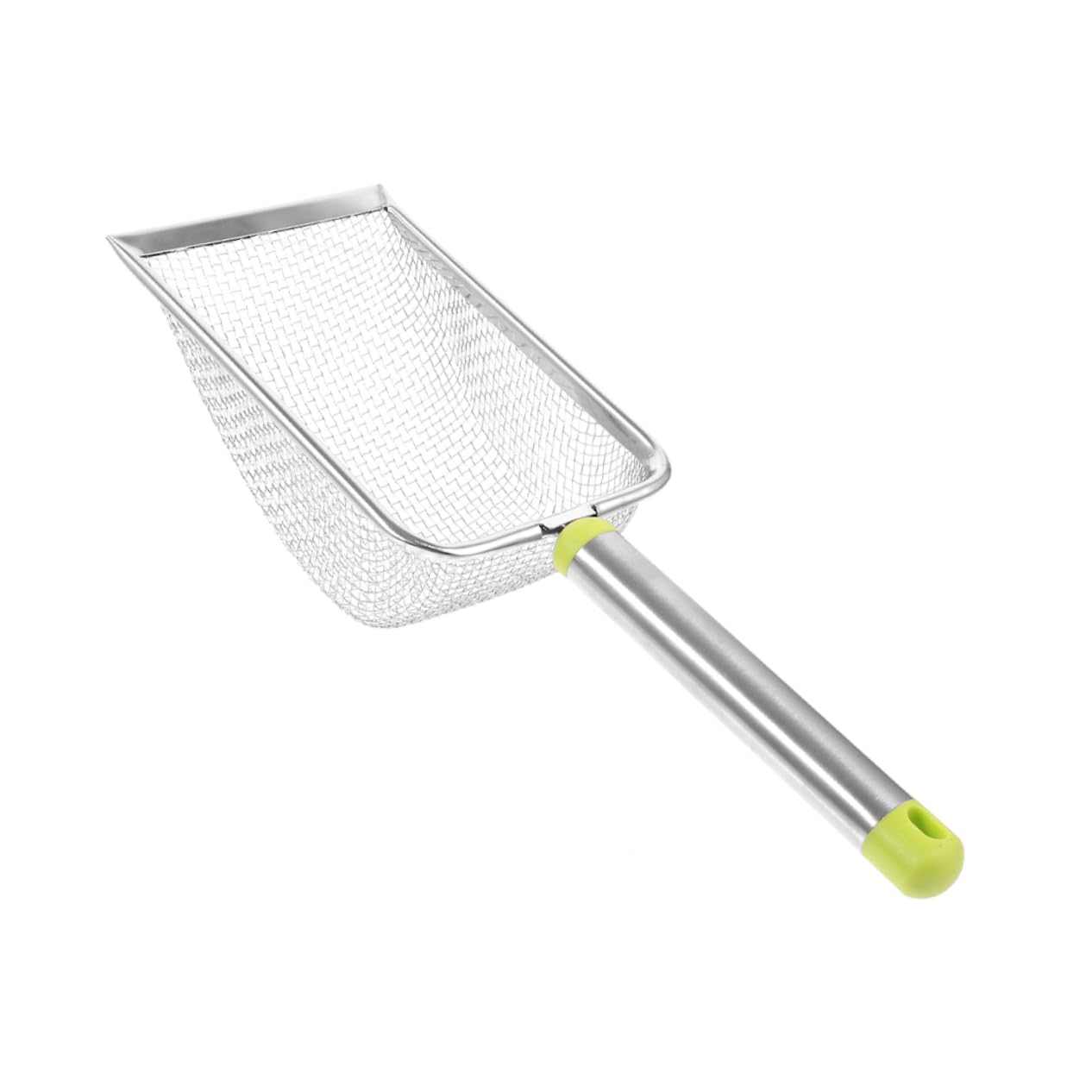 COLLBATH 5pièces Râteau à Litière Acier Inoxydable Non Adhésif pour Chat Outil De Nettoyage Pratique avec Large Ouverture pour Ramassage des Déjections Félines