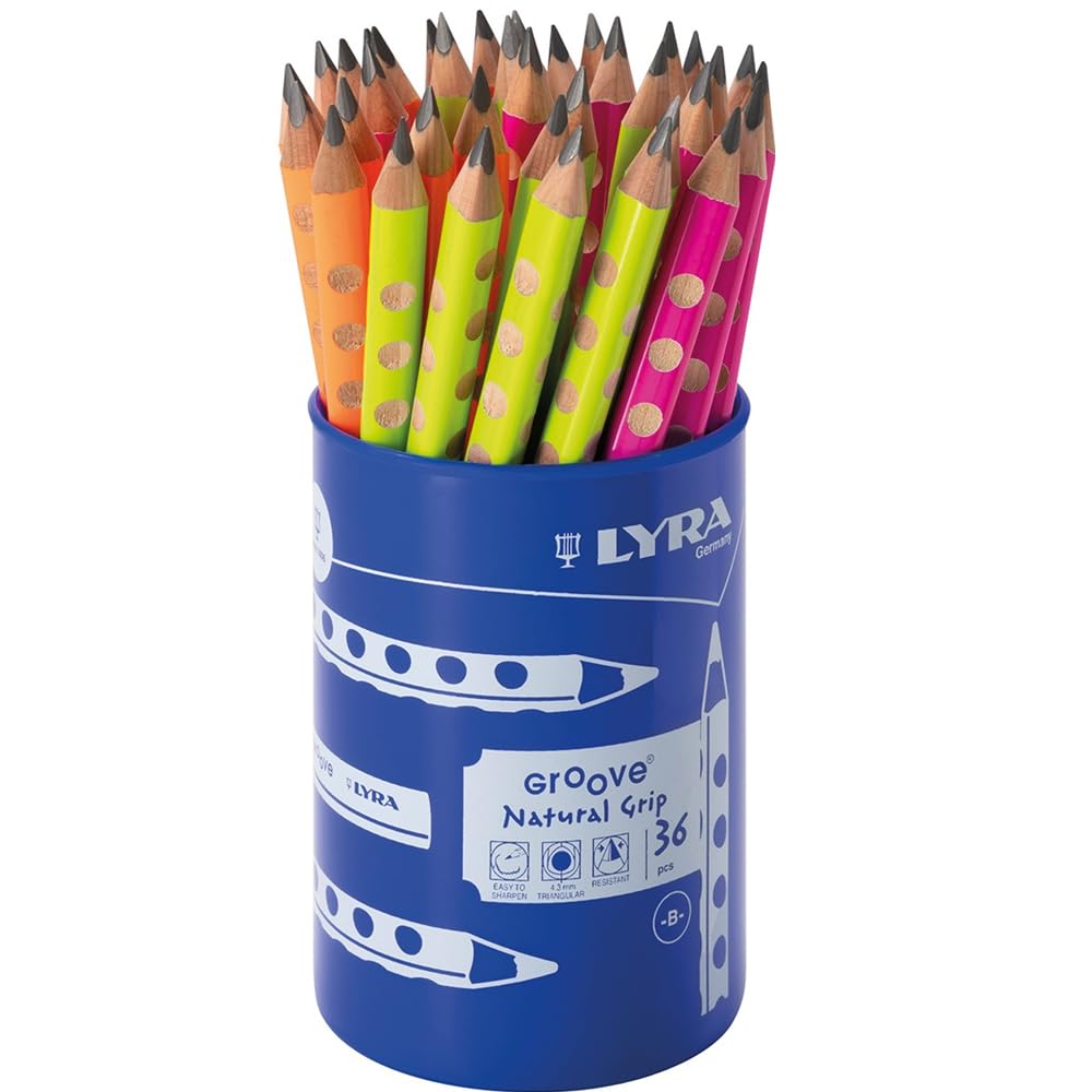 LYRA Groove Jumbo RD36 - Matita in grafite laccata neon