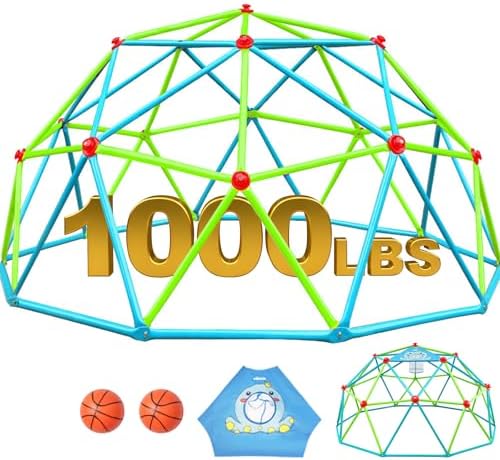 Zupapa 10FT Climbing Dome, Outdoor Jungle Gym for Kids with Climb...