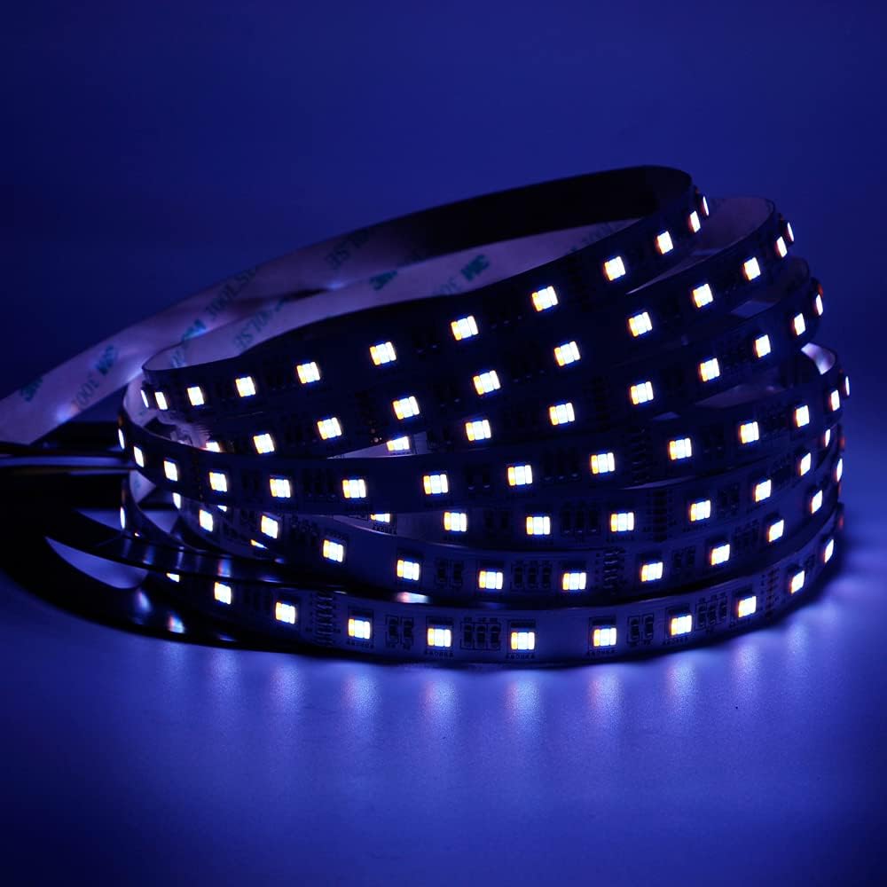 LED strip emitting blue light