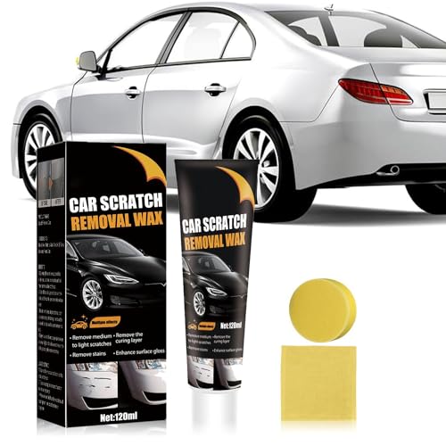 Upgrade Car Scratch Repair Paste, Car Scratch Remover Kit, Car Scratch Repair Paste Polishing Wax, Professional Car Scratch Remover Polishing Wax with Wipe & Sponge for Car Paint Surface(1pcs)