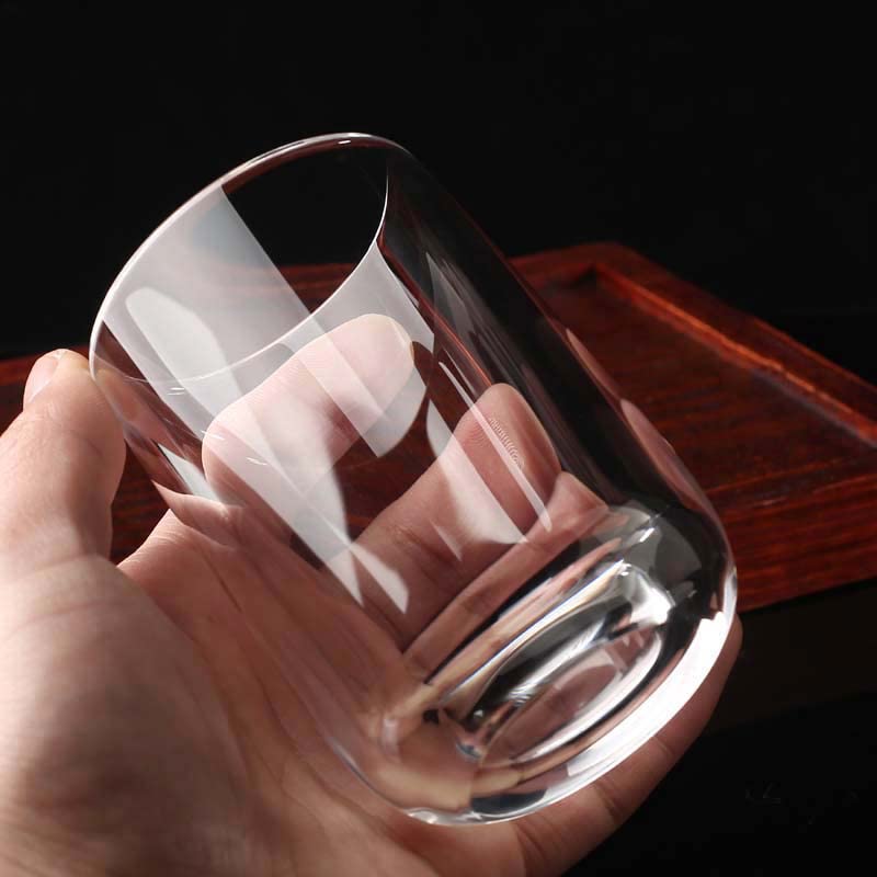 Amazon | タンブラー 溶錬水晶製 クォーツコップ 手作り 高級酒器