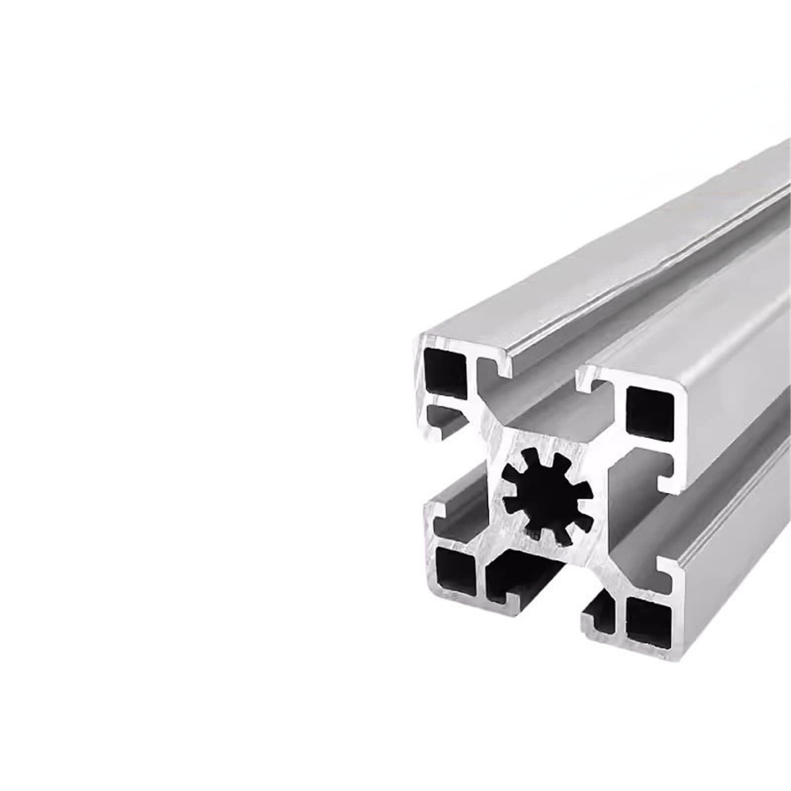 GTPBAO Perfil de aluminio 4545 de 1 metro, tubo cuadrado de 45 x 45 mm, extrusión lineal estándar europea for estructura de equipos. Carril extruido