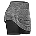 Routinfly Damen TennisröCke, 2 In 1 Sport Kurzer Rock Casual Shorts Tasche Stretch Sport Fitness Laufen Yoga Tennis Rock Frauen Elastischer Laufrock