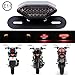 DREAMIZER Luci Posteriori a LED per Moto, 12V Luce Freno Posteriore per Moto Indicatore Luminoso Indicatori di Direzione Lampada Della Licenza(Fumo)