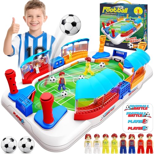 Dromlag Futbolines para Niños Adultos, Regalos Futbol para Niños 4 12 Años Juegos Juguetes de Mesa Niños 3 10 Años Mini Futbolin en Familia   Regalo de Pascua Cumpleaños Fiesta Copa del Mundo 2026