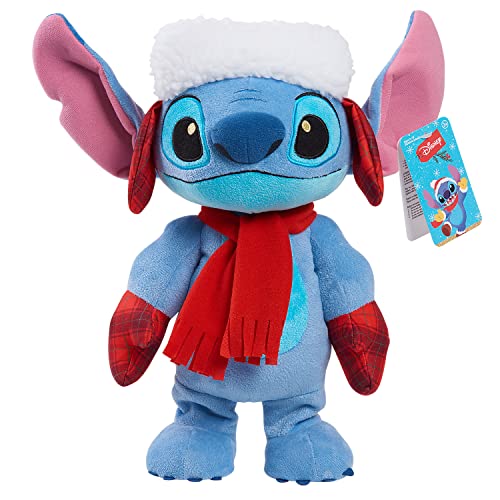 Comparativas de Peluches navideños para niños disponible en línea para comprar. 25 Just Play Disney Stitch Holiday Dancing Feature Peluche con música, con Licencia Oficial para niños a Partir de 3 años, Regalos y Regalos
