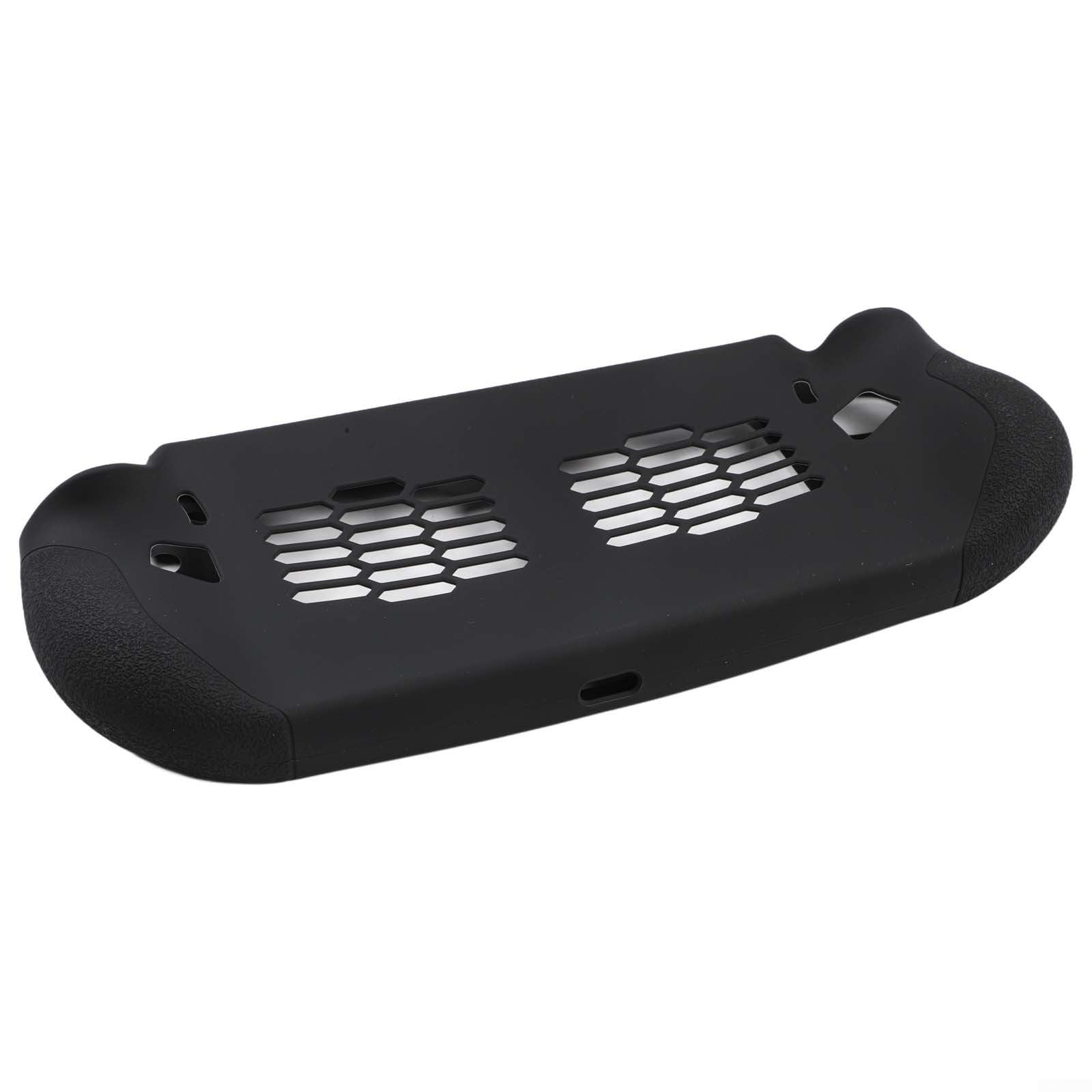 Custodia protettiva ergonomica in silicone per console portatile Legion GO S, cover morbida su misura per dispositivi da gioco, guscio in gomma resistente, compatibile con porte (nero)