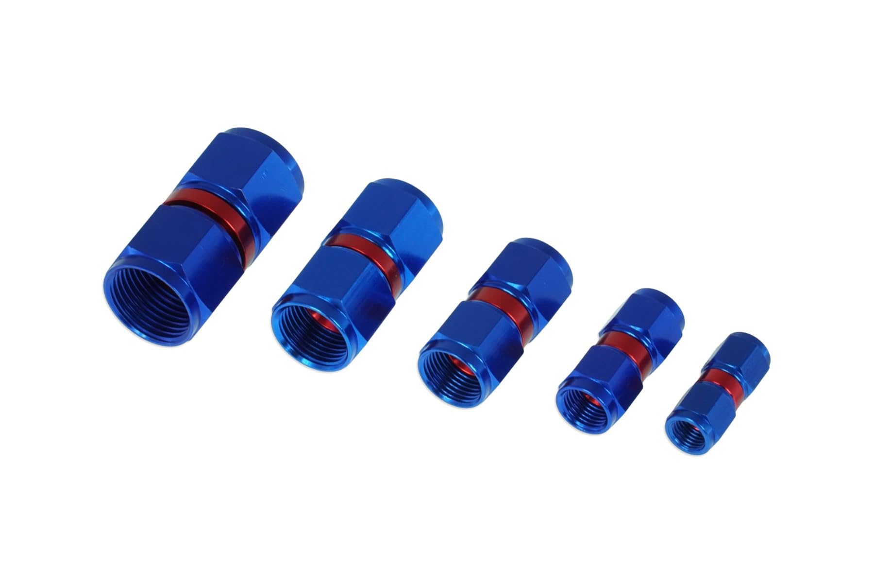 Conector hembra AN4 adaptador conector mamparo con doble cara azul