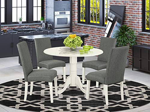 East West Furniture 5Pc Round 42