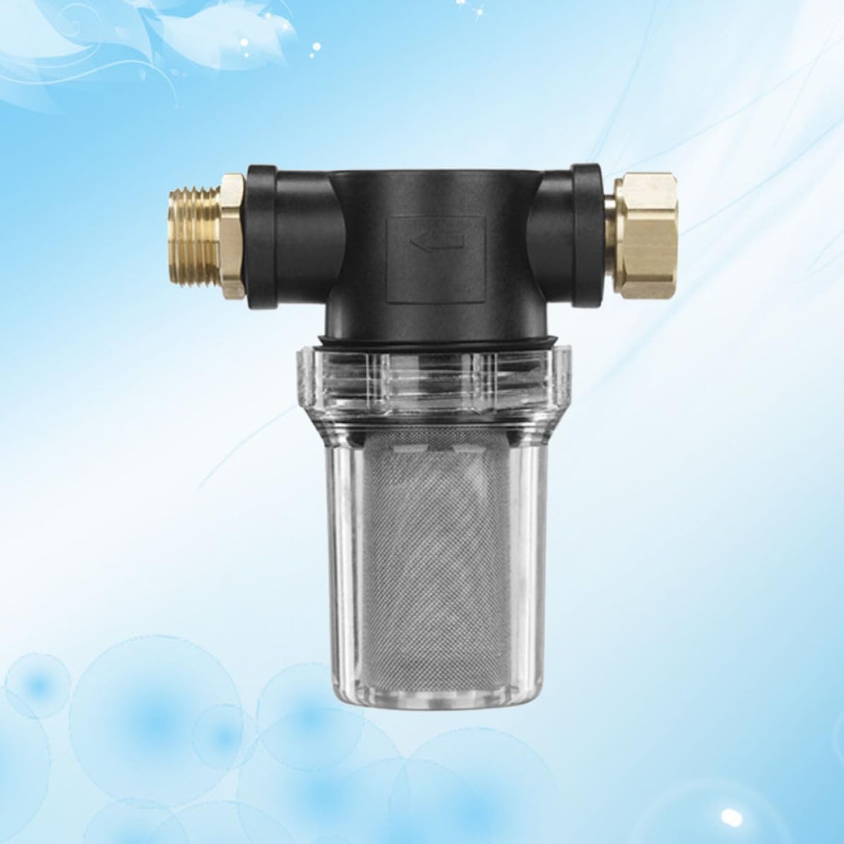 iplusmile Filtre à Eau Facile à Nettoyer pour Nettoyeur Haute Pression Plastique et Métal, Protège Pompe et Tuyau D'arrosage Jardin pour Puits et Maisons Isolées