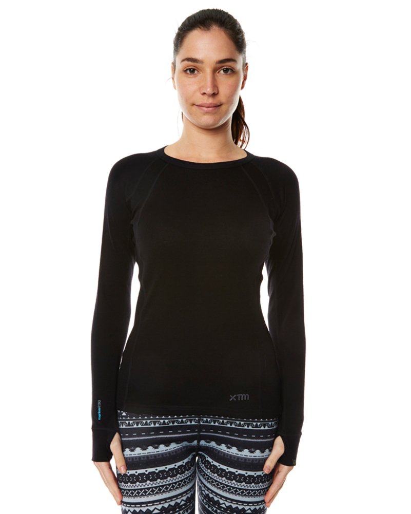 Ladies Merino Top (8, Black)