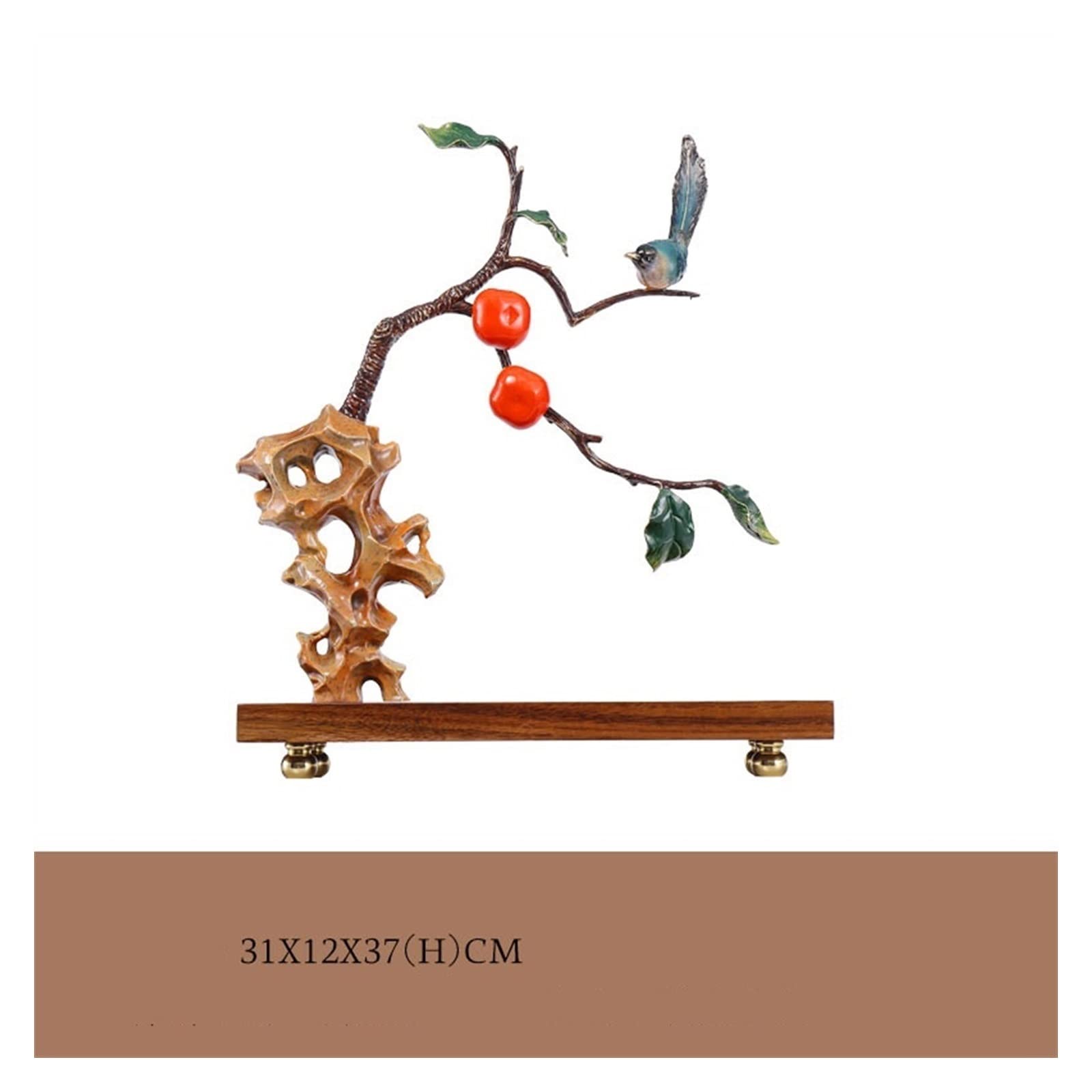 Dekoracje na biurko Miedź Persimmon Persimmon Piwnica Ozdoby Chiński Salon Rzemiosło Dekoracji Domu Akcesoria do biurka domowego