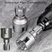 Exteriorm-U Pipe Threader, Integrated Internal & External Pipe Threading Tool, Electric Drill Compatible Pvc Pipe Threader Kit, Plumbing Pipe Threader Tool Set 1/2