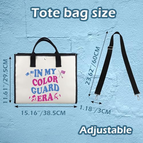 XYANFA Color Guard Tote Bag Flag Girl Gift Senior Color Guard Mom Gift In My Color Guard Era2