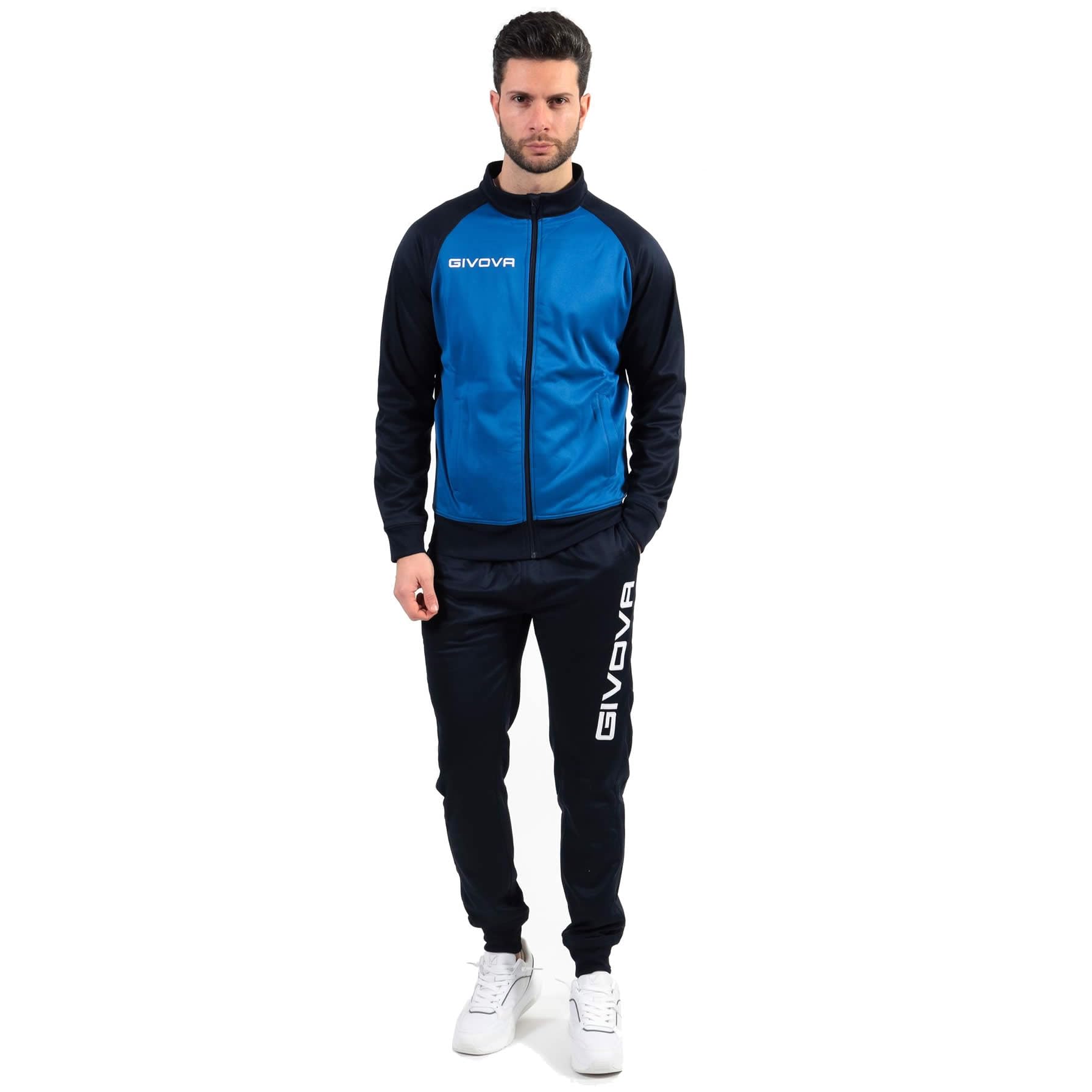Givova Cuba Tracksuit, Baby Blue/Blue, XL