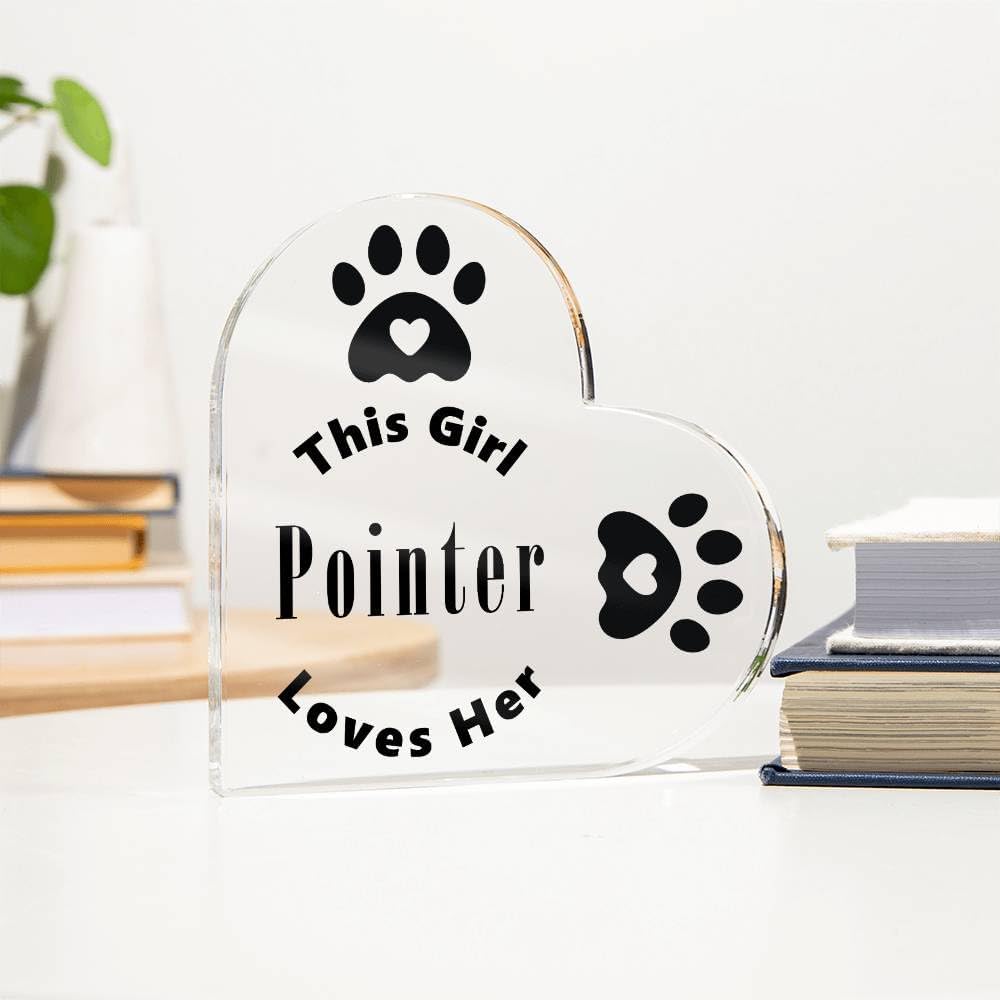 Pointer - Heart Acrylic Plaque