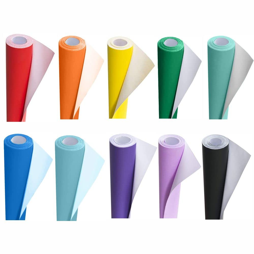 3 Ace Crafts (Pack of 10) Poster Paper Roll (Assorted) Approx 76cm x 10m for Gift Wrapping, Craft, Packing, Parcel, Party Decoration, Table Runner, School Notice โ image 1