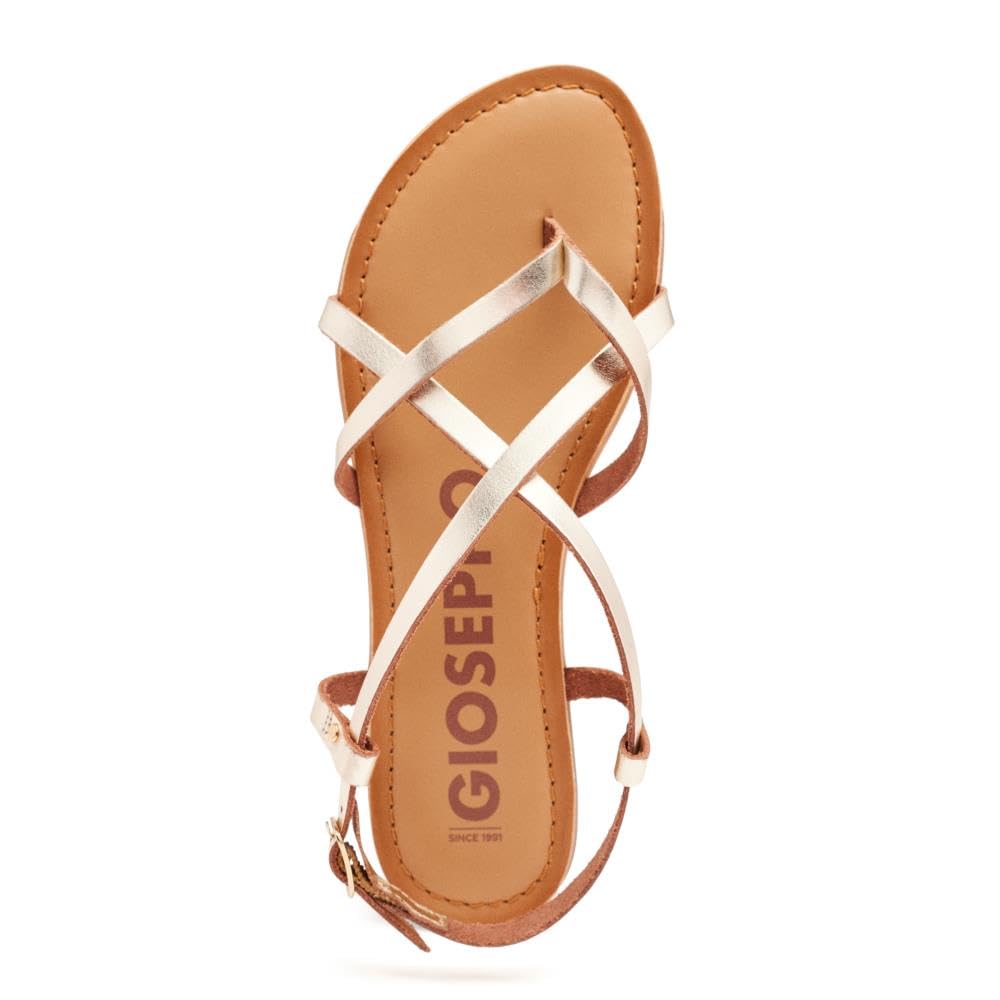 GIOSEPPO Sandalias Blancas Estilo Romana Mujer