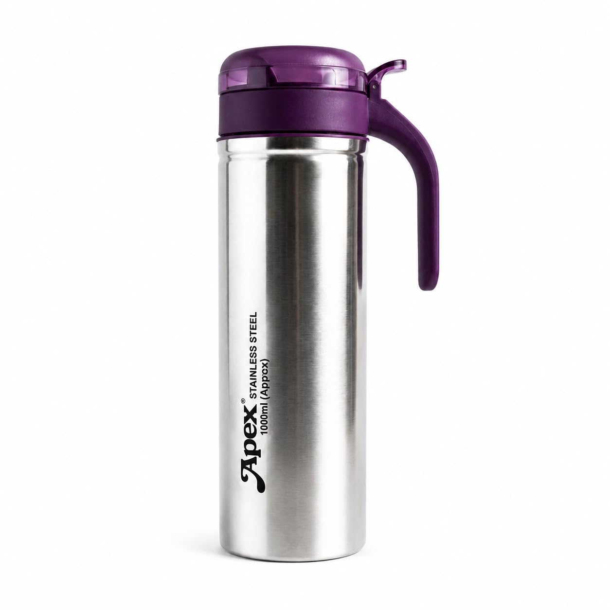 Apex Oil Dispenser for Kitchen 1 Litre | Stainless Steel Oil Dispenser Kitchen Bottle with Auto-Flip Leak-Proof Cap, Anti-Drip Spout & Handle | Cooking Oil Pourer Container 1000ml | Purple-image-49