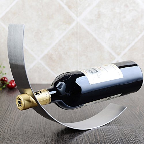 Rack à vin en acier inoxydable LWX au design simple pour cuisine