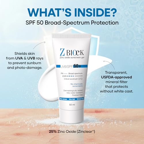 Image of Sanaxia Cosmetics, Z-Block 25% Zinc Oxide Sunscreen Gel, Spf 58, 50 Ml, All Skin Type