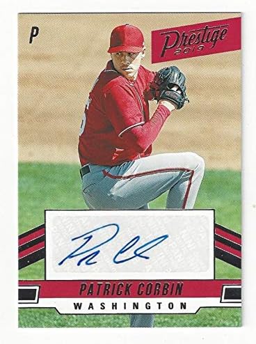 Patrick Corbin Prestige Autographed Collectible Baseball Card - 2019 Panini Absolute Baseball Card #PA_PC (Washington Nationals) Free Shipping