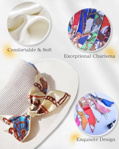 6 Pack Scarf Bags for Women - Narrow Scarf Hair & Neck Scarves - Fashion Gifts4