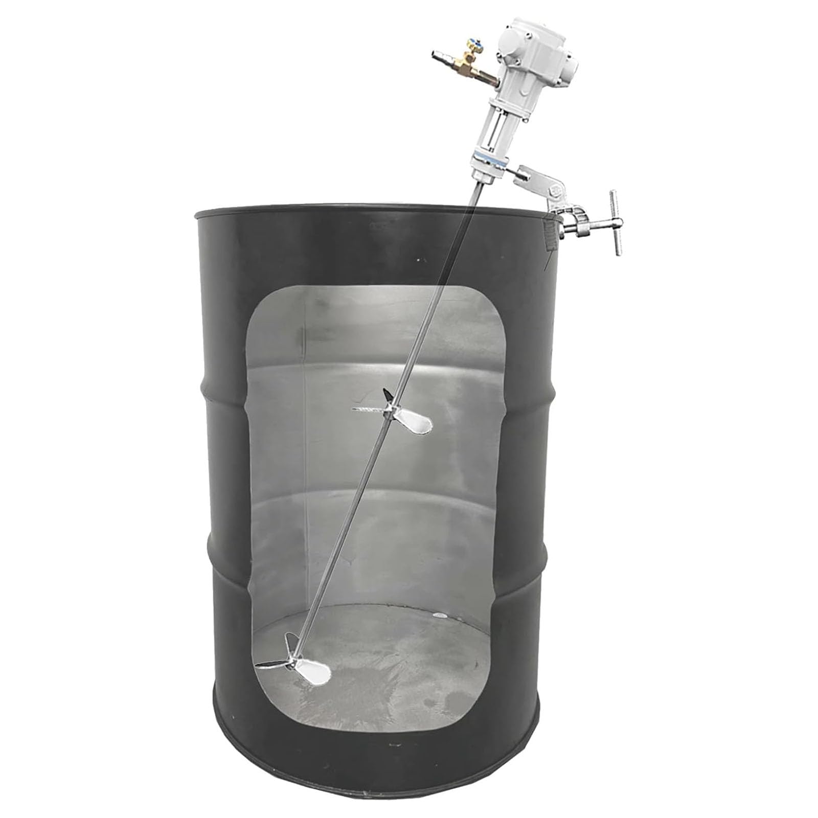 Mezcladora De Pedestal De 25 Galones, Agitador De Cubeta De 1/4 HP, con Varilla Agitadora De Acero Inoxidable Extendida De 1 M E Impulsor, para Mezclar Pintura
