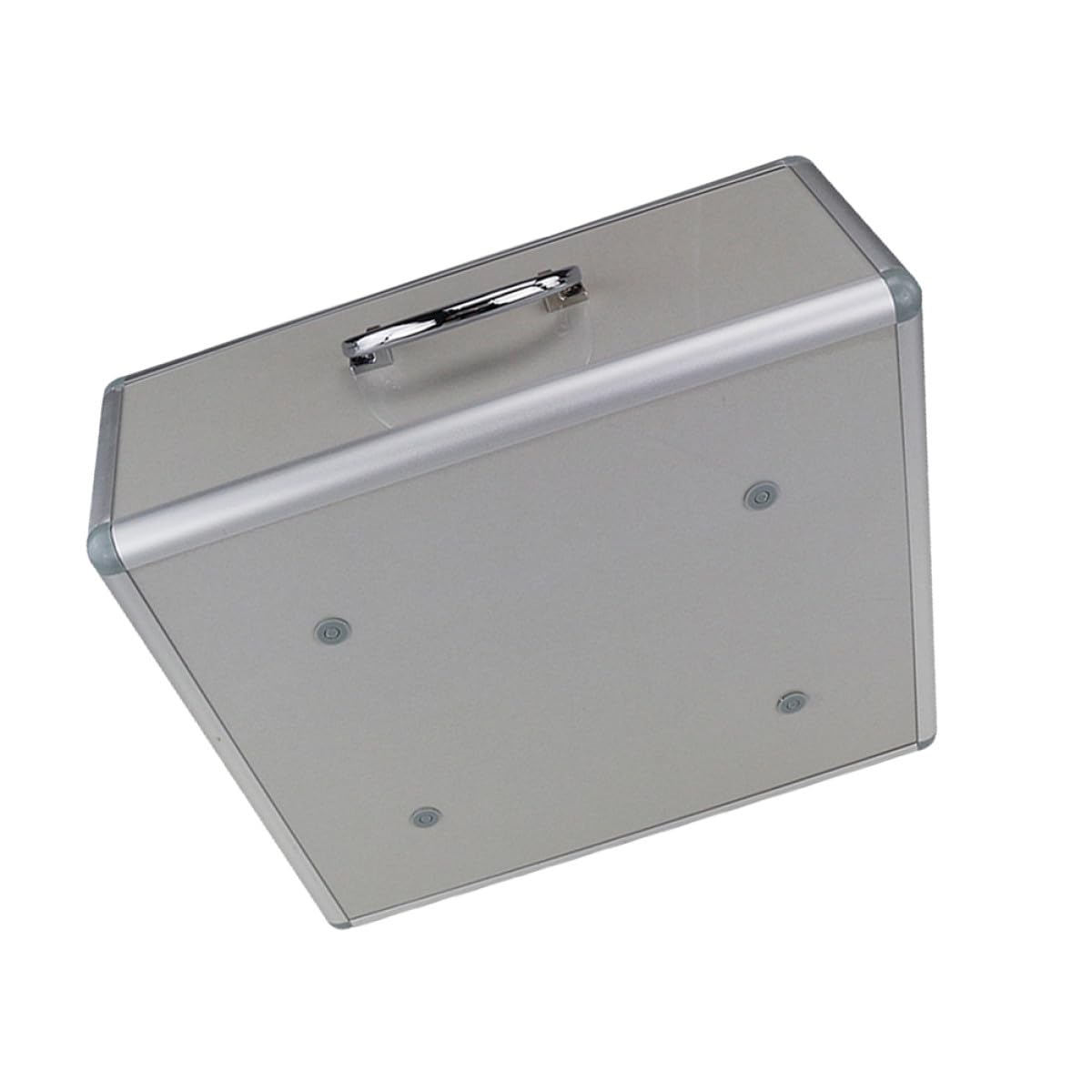 Kit de primeros auxilios a prueba de niños con cerradura con compartimentos triples y diseño de cubierta, contenedor de almacenamiento portátil de aleación de aluminio para uso al aire libre