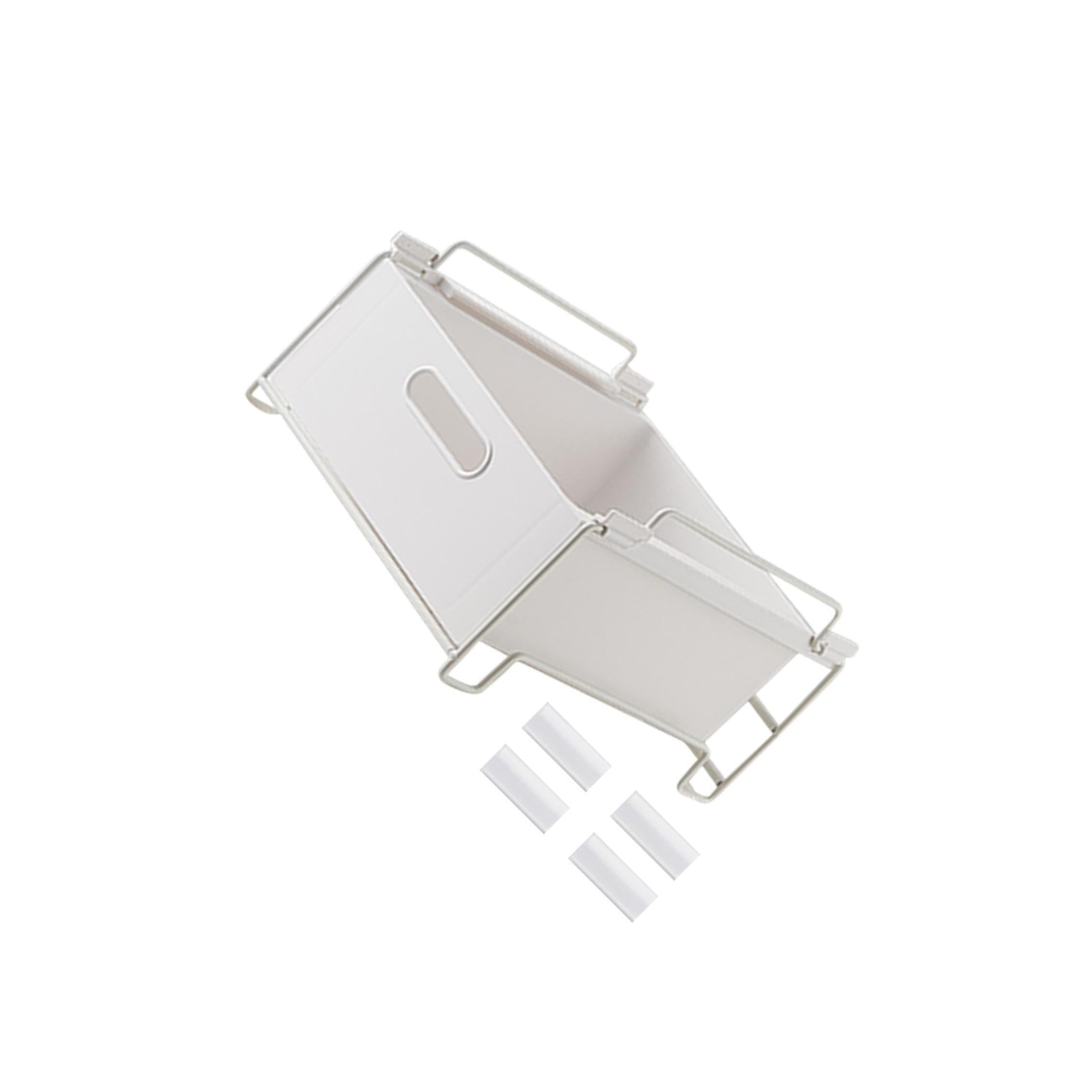 ALCXAZS Slide Out Drawer Storage Organizer Below Sink In, White, 29.5x25x16cm