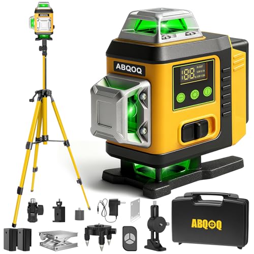 Laser Level - Laser Level 360 Self Leveling with Tripod, 4 x 360...
