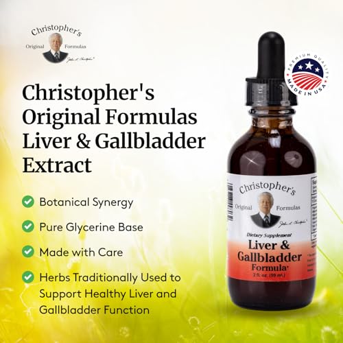 Image of Christopher's Original Formulas Liver & Gallbladder Formula, Herbal Supplement for Detox & Digestive Support, 2 fl oz