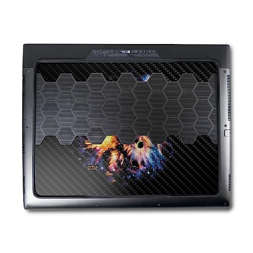 Image of MightySkins Carbon Fiber Skin Compatible with Alienware M18 R1 (2023) Full Wrap Kit - Leo Galaxy | Protective, Durable Textured Carbon Fiber Finish | Easy to Apply & Change Styles | Made in The USA