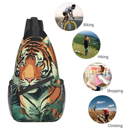 Morrales tipo sling para senderismo unisex negro miniatura 6