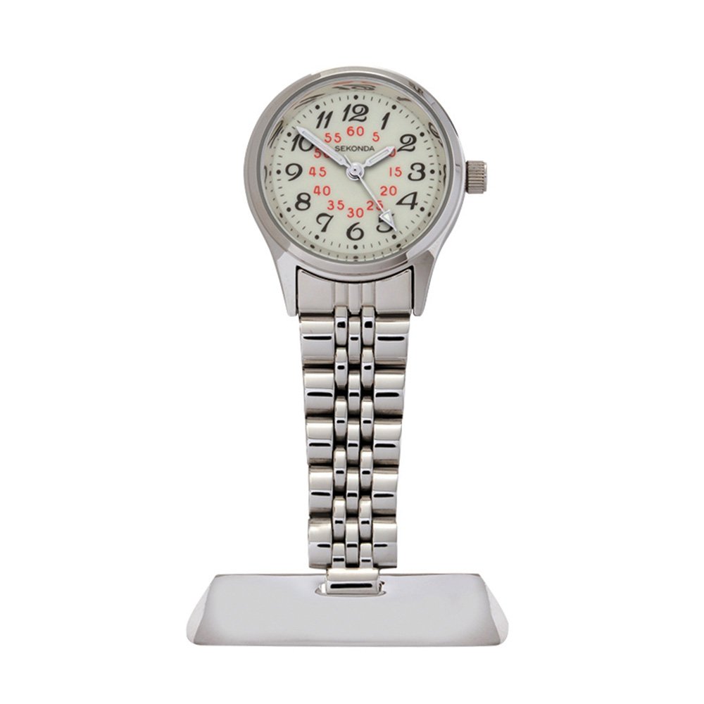 Sekonda Ladies' Quartz Watch with White Dial Analogue Display and Silver Stainless Steel Bracelet 4218.30