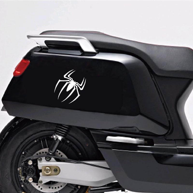 Image of JVCV 3D Metal Spider Sticker Chrome Logo Decal Emblem Badge for All Cars Bikes Laptops Headphones (Spider, Black)