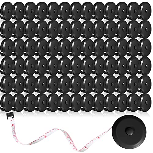 Tape Measure, Small Measuring Tape For Body Measurements Retractable Fabric Tape Measure Cloth Sewing Measuring Tape For Craft Pocket Kid Size Waist, 60 Inch 1.5 Meter (40 Pcs, Black) #TOP9