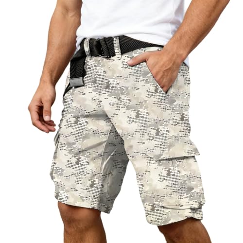 Pantalon de Randonnée Homme Stretch et Imperméable avec Multi-Poches Cargo