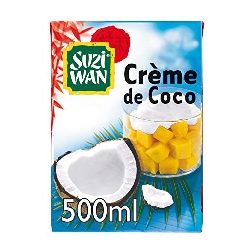  SUZI WAN Crème de Coco 500 mL - Pack de 12 unités