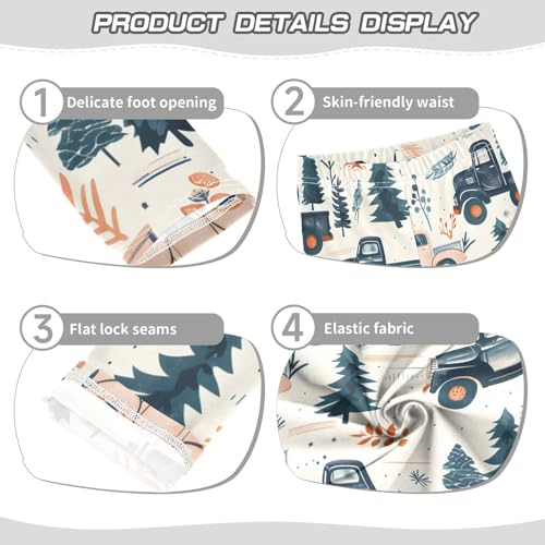 Bolaz Toddler Girls Leggings Printed Yoga Pants Leggings Truck Christma Tree for Kids3