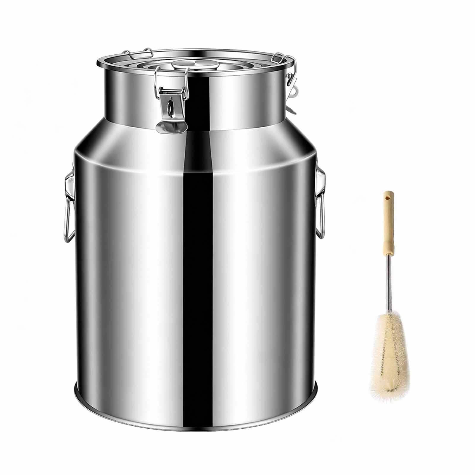 Bidon À Lait Inox 304,Seau Alimentaire Avec Robinet Et Couvercle Hermétique