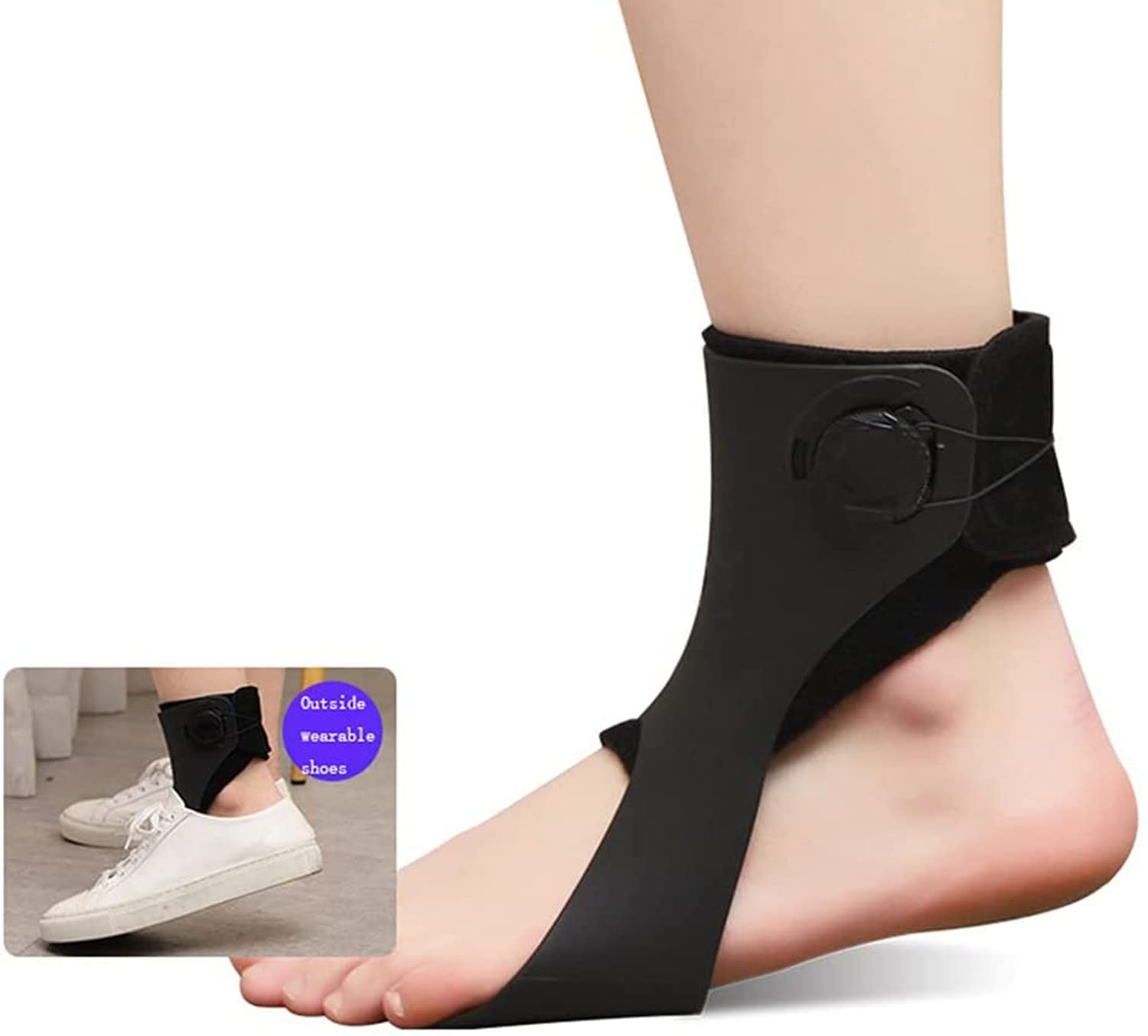 Ortesis Médica de Pie Caído, Ortesis de Soporte Triangular Estable, Corrección de Postura de Ortesis de Pie y Tobillo AFO, Ortesis de Tobillo, para Calzado, para Mujeres y Hombres